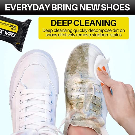 Sneaker & Shoe Cleaner Wipes - Pack of 80
