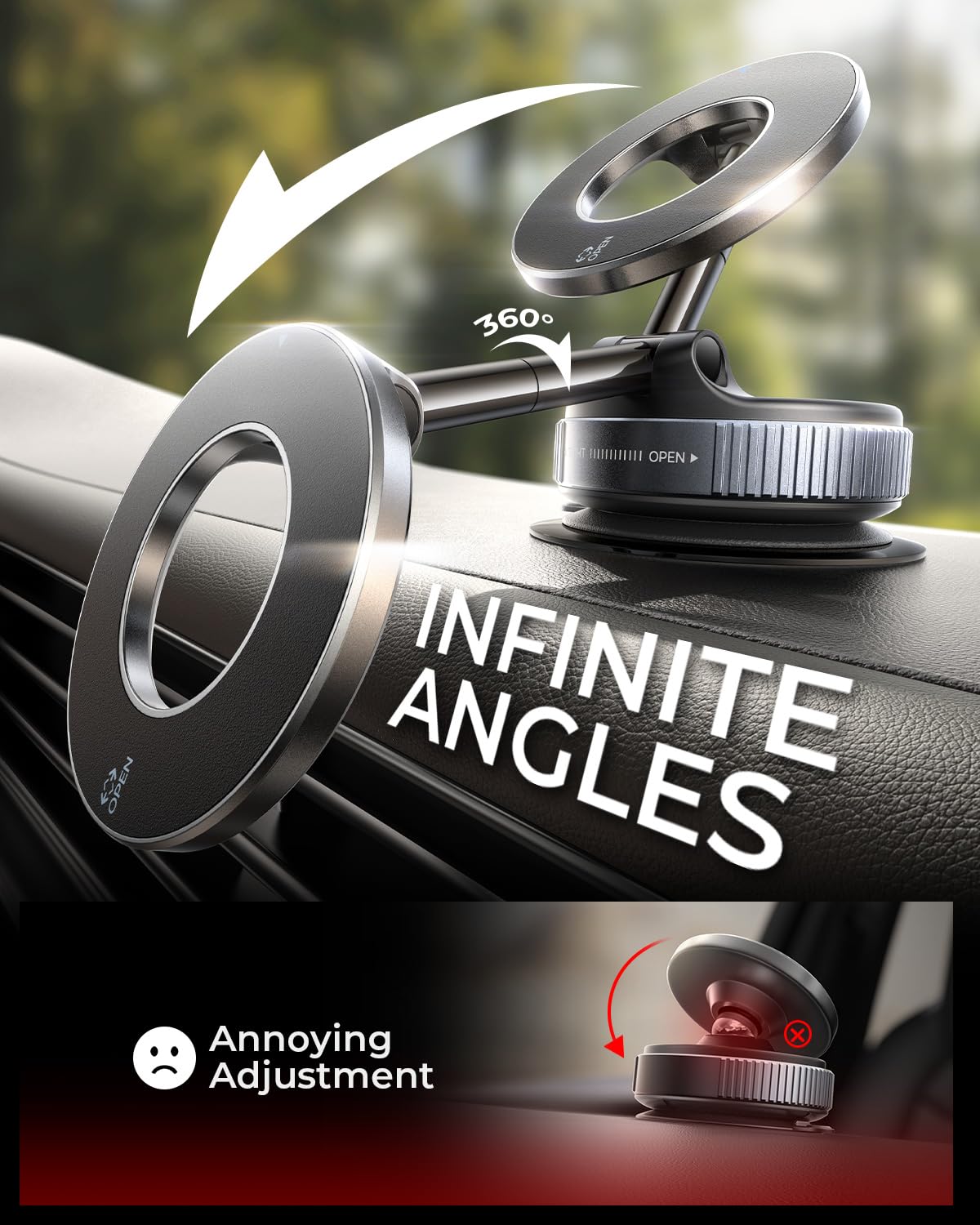 MagSnap Pro™ — The Ultimate Magnetic Phone Mount